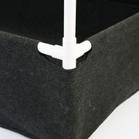 Potager surélevé en tissu feutré durable de style ferme pour la culture de légumes, herbes et fleurs, avec treillis à structure en tuyaux PVC