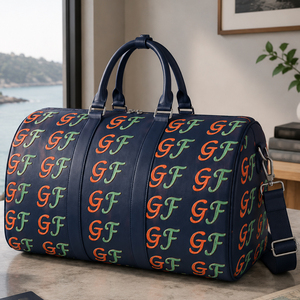 Custom PU Leather Travel <b>Bags</b> Luggage Luxury Unisex <b>Large</b> Capacity Waterproof Portable for Weekend Travel Use - Product Image 5