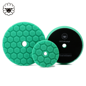 Da 3pcs xe dính bọt đánh bóng <span class=keywords><strong>Pads</strong></span> 3 \ "5 \" 6 \ "màu xanh lá cây Buffing <span class=keywords><strong>Pads</strong></span> cho xe cơ quan OEM tùy chỉnh - Product Image 1