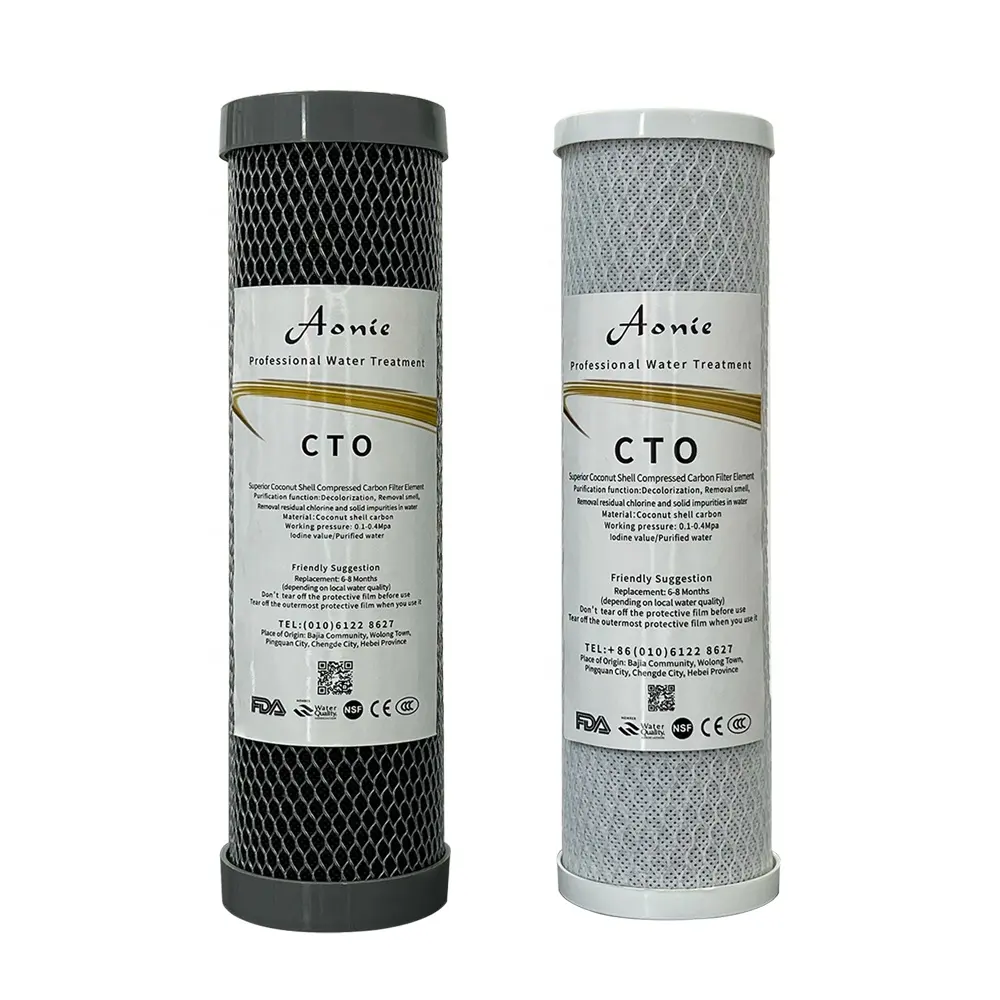 Free sample Water treatment equipment CTO microcrystal compressed activated carbon