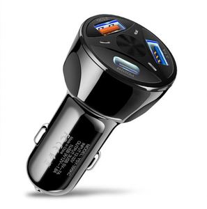 Multi Port Car Charger Dual <b>USB</b>+PD Car Charging PD Fast Charging <b>USB</b>+<b>Type</b>-<b>C</b> Interface Car Charging Head - Product Image 3