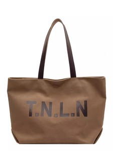 <b>Large</b> Capacity <b>Canvas</b> Tote <b>Bag</b> with Leather Handle Reusable Handbag with ODM Service - Product Image 3