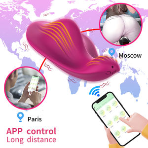 Hot Sale APP G-Punkt Vibrator 9 Frequenz Silikon Wasserdichtes Klitoris <span class=keywords><strong>massage</strong></span> gerät Tragbarer Vibrator für Paare - Product Image 4