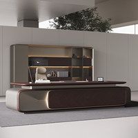 Bureau de direction moderne modulaire haut de gamme de luxe pour usage professionnel - Bureau du patron/président avec des caractéristiques écologiques