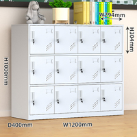 Casier de rangement métallique multicouche moderne avec serrure à clé, design étanche et écologique pour le rangement des jouets d'enfants à la maison/salon/garage