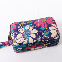 Dompet Panjang Kanvas Custom Cetak Wanita, Dompet Selempang Resleting Modis, Dompet Kain Wanita untuk Handphone