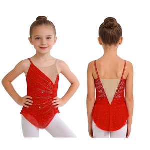 Trajes de Danza Lírica para Niñas de 6 a 16 Años, Vestido de Gimnasia Rítmica con Braguitas Integradas para Clases de Danza y Espectáculos - Product Image 2