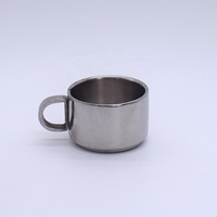 Ensemble de tasses à café en acier inoxydable 304 pour la maison européenne avec tasses à lait expresso au Latte isolées comprenant des soucoupes