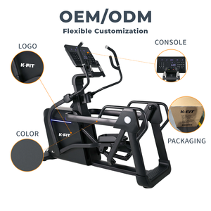 Équipement de fitness commercial K-FIT <span class=keywords><strong>Suspension</strong></span> Electromagnetic Elliptical K4, robuste et adapté aux articulations, pour l'entraînement en salle de sport - Product Image 4