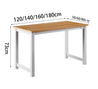 Meilleur prix, bureau d'ordinateur en bois et métal, robuste, personnalisable, style moderne et simple, multifonctionnel, compact, pour la maison et le bureau