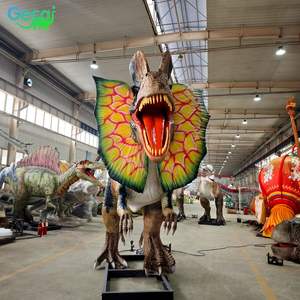Gecai Jurassic Dino Park Animatronic tamaño real Dilophosaurus dinosaurio - Product Image 3