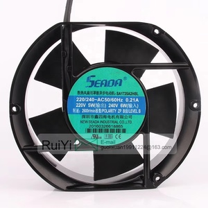 Original SEADA AC 220-240V 0.21A DC EC 17251 172X150X51MM 17CM Marco de aluminio GABINETE Disipación de calor SA1725A2HBL Ventilador de refrigeración - Product Image 2