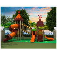 Aire de jeux extérieure en plastique à grande échelle bon marché pour enfants garderie parc public aire de jeux commerciale