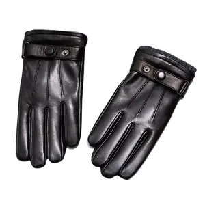 Chine doigt conduite dame hommes mode traction moto gants unisexe noir PU cuir mitaines gants