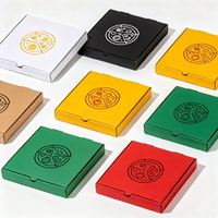Boîtes à pizza personnalisées imprimées avec logo, de 14 à 30 pouces, en carton ondulé, emballage alimentaire à emporter, vente en gros