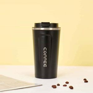 Taza de Café Simple de Acero Inoxidable 304, Termo Portátil para Auto, Regalo de Oficina, Taza para Dos Bebidas - Product Image 3