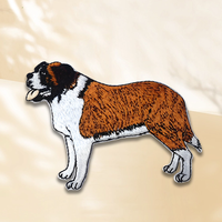 Patch en tissu d'usine brodé fer sur patch patch de broderie chat et chien personnalisé