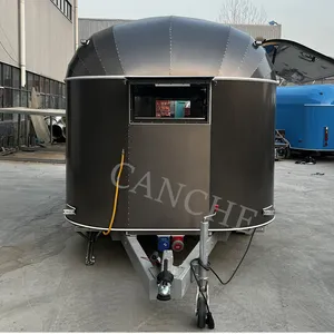 Camion de restauration mobile en acier inoxydable givré Canche pour camping, à vendre - Product Image 6