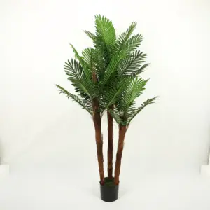 180 см Вашингтон тропическая искусственная Пальма зеленый большой лист Гавайские растения в горшке