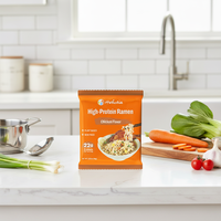 Plant Based High Protein Ramen Non Fried Vegan Chicken Flavor Instant Noodles in Bag