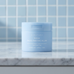S.NATURE Aqua Oasis Panthe-Allan Calming Pad 60 tampons 190ml Panthénol Allantoïne Tampons en coton - Product Image 6