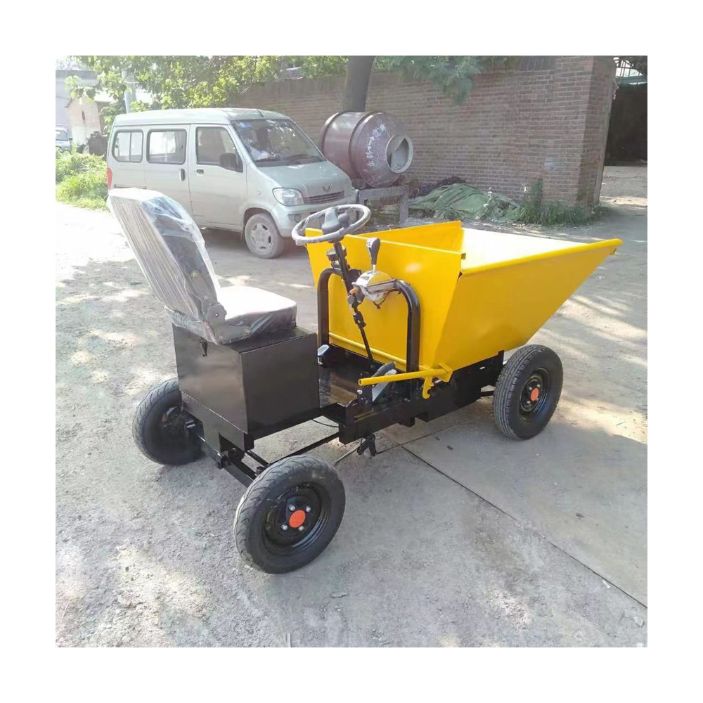 Reliable 500KG Loading Capacity Electric Powered Wheel Barrow , 4X4 Mini Dumper