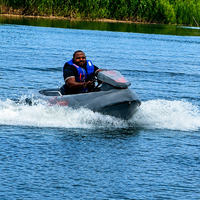 Offre Spéciale – Kart Bateau Électrique Biplace 50 km/h, Alimenté par Batterie 74V, en LLDPE Rotomoulé, pour Sports Nautiques, Longue Autonomie