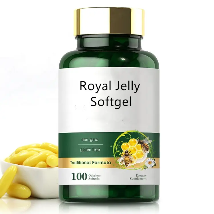 Honey Royal Jelly Bee Softgels 1000mg Royal Jelly Capsules with Lower Price