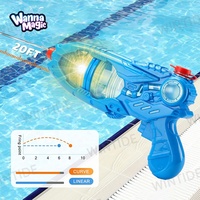 WANNA MAGIC Pistolet à eau en plastique personnalisé, grande capacité 350 ml, lumineux, unisexe, pour enfants, jouet d'été, vente en gros à prix abordable