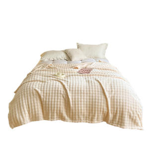 Manta de Franela Coral Tejida de Doble Cara para Todas las Estaciones, 100% Poliéster, Sábana Pequeña al por Mayor - Product Image 5