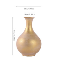 Neuankömmling Goldene Blumenvase Minimalist ische moderne Eisen vase Künstliche Blumen für Hochzeits tische Home Coffee/Dining Decors