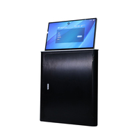 Élévateur motorisé Anti-pincement pour ordinateur, système de conférence Audio, moniteur de bureau, écran motorisé LCD