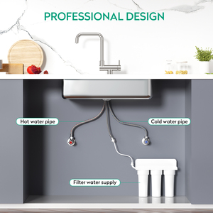 Grifo de Cocina con Mezclador de Agua de 3 Vías y Ventana Frontal Giratoria de 360°, con Certificación DVGW CE, en Oferta - Product Image 5