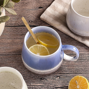 500ml Nordic Retro Kiln Glazed Porcelain Mug Dishwasher/Microwave Safe Handle <b>Large</b> Capacity Splicing Colors Business Gifts Hot - Product Image 3