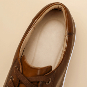 Zapatos Casuales de Skateboard para Hombre, de Cuero Genuino, Antideslizantes, Ligeros, para Caminar, Primavera, OEM, Venta al Por Mayor del Fabricante - Product Image 4