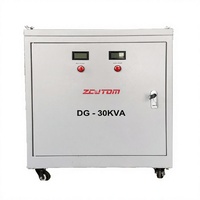 Transformateur de contrôle monophasé 30 kVA 220 kV 24 V, alimentations industrielles, noyau en cuivre pur, structure de bobine toroïdale CE ISO, 98 %