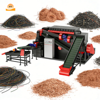 Machine de granulation de câbles pour la séparation du cuivre et du plastique, pour petits câbles/fils usagés et la récupération du cuivre