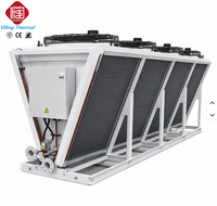 Refroidisseur industriel à air sec avec échangeur de chaleur en aluminium et ventilateur EC pour machine à eau glycolée, contrôle de vitesse variable