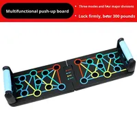 Plateforme de musculation pliable multifonctionnelle 3-en-1 en ABS noir durable pour usage domestique unisexe