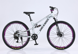 <span class=keywords><strong>GUNS.N</strong></span>.<span class=keywords><strong>ROSES</strong></span> Bicicletta da Montagna Downhill in Lega di Alluminio 27,5 e 26 Pollici con Freni a Disco e Ammortizzatori - Product Image 4