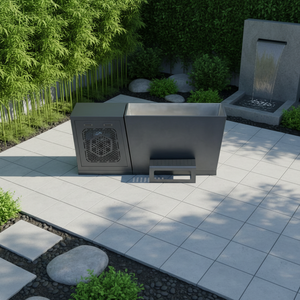 Modèles d'affaires modernes pour le bien-être : Baignoire de plongeon à froid en acier inoxydable, baignoires extérieures à eau froide pour bain de glace avec refroidisseur IPX5 - Product Image 1