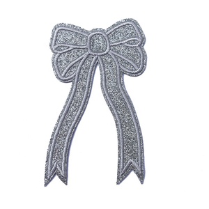 Hot Bán Sắt Trên Thêu Các Bản Vá Lỗi 10Cm Xu Hướng Side Bow Đính Long Lanh Bow Giáng Sinh Đính Áo Side Bow Các Bản Vá Lỗi - Product Image 6