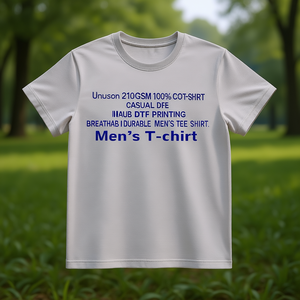 T-Shirt Unisex 210GSM 100% Cotone, Casual con Stampa DTF, Traspirante e Resistente, Maglietta da Uomo - Product Image 3