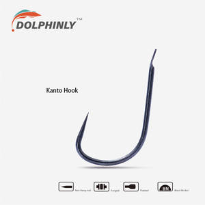 Hameçon japonais Kanto premium sans ardillon en alliage de titane forgé à tige plate pour la pêche à la carpe - Product Image 2