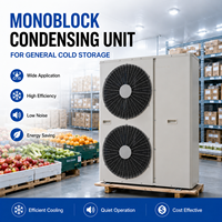 Kompakte Monoblock-Verflüssigungseinheit für die Lagerung von Frischprodukten, Getränken und gekühlten Waren