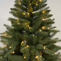 Chinesischer Hersteller Großhandel Indoor-Weihnachtsbaum mit LED-Beleuchtung, Vollständig aus PE Gefertigter Vorbeleuchteter Weihnachtsbaum
