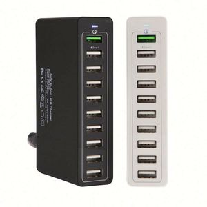Produits <span class=keywords><strong>les</strong></span> plus vendus <span class=keywords><strong>2021</strong></span> : chargeur rapide pour téléphone portable 60W, chargeur USB portable multi-ports 10 ports, 5V 2.4A max - Product Image 2