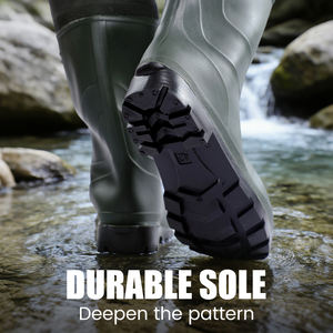 กางเกงตกปลากันน้ํากางเกงผ้าโพลีเอสเตอร์ระบายอากาศ PVC คุณภาพสูงที่กําหนดเองขายตรงจากผู้ผลิตที่เป็นกลาง - Product Image 4