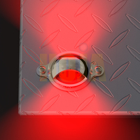 Feu de gabarit et de positionnement LED 3/4 pouce à montage sur pont avec protection en acier inoxydable, lampe latérale LED pour remorque et camion, conforme aux normes DOT/SAE/FMVSS108