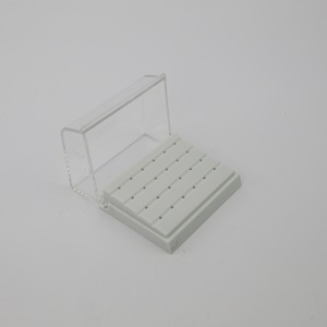 Dental Bur Holder LK-1405 24 Holes Blue Square Root Canal <b>File</b> <b>Storage</b> <b>Box</b> For Dental Instruments - Product Image 2